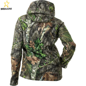 Outerwear Women's Hunting <b>Jacket</b> | Mild Climate, Windproof <b>Sherpa</b>-<b>Lined</b> Coat with Removable Hood & DWR Finish - Product Image 5