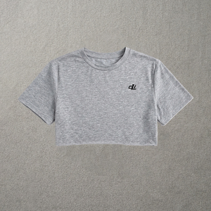 เสื้อครอปท็อปสำหรับฤดูร้อน ผ้าฝ้าย 100% ระบายอากาศได้ดี เสื้อผู้หญิงแบบเรียบ รับสกรีนโลโก้ พิมพ์ลาย DTG คอกลม แบบพื้นฐาน สำหรับออกกำลังกายและเล่นกีฬา - Product Image 3