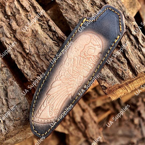 ซองใส่มีดหนังแท้คุณภาพสูงเย็บมืออย่างประณีต พร้อมห่วงเข็มขัดเย็บแบบ Saddle Stitched สำหรับพกพา EDC ล่าสัตว์ และใช้งานทางยุทธวิธี - Product Image 4