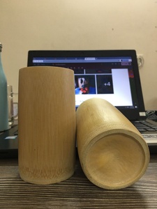Mug de voyage en bambou naturel en gros, tasse à café réutilisable, gobelet portable, logo personnalisé, emballage OEM - Product Image 2