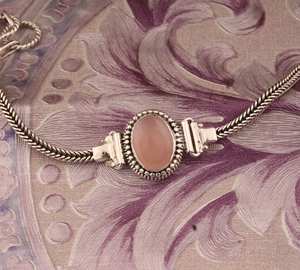 Pulsera de Cuarzo Rosa, Plata de Ley 925, Joyería Hecha a Mano con Piedras Preciosas, Pulsera de Cristal Rosa Natural, Regalo de Moda para Mujer - Product Image 1