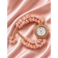 Pulseras de Cuarzo Natural con Cristales en Bruto, Amuleto Feng Shui, Figura Decorativa Unisex, Tacto Real, Decoración para el Hogar, Regalo Empresarial