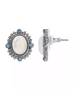 Orecchini Ovali con Perle d'Imitazione |   2028 - Product Image 1