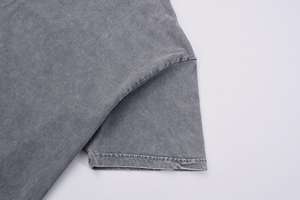 T-shirts en coton 100% de haute qualité, lavés, vente en gros, personnalisables, unisexes, t-shirts pour hommes, t-shirts pour femmes, effet délavé - Product Image 2