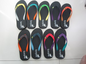 Pantuflas de Invierno Scorpino para Exteriores, Negras y Amarillas, de Goma Natural Antideslizante, Impermeables, Ligeras, Chanclas de Verano con Punta Abierta - Product Image 3