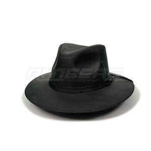Sombrero Vaquero de Ala Corta para Hombre, Estilo Country Negro, Sombrero de Moda, Marca Privada, Proveedor de Logotipos Personalizados, Sombrero Estilo Occidental - Product Image 1