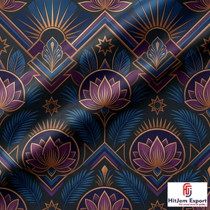 Tela de Poliéster Estampada Digital Personalizada de Primera Calidad para Prendas de Vestir, Vestidos y Uso Textil del Hogar - Product Image 1