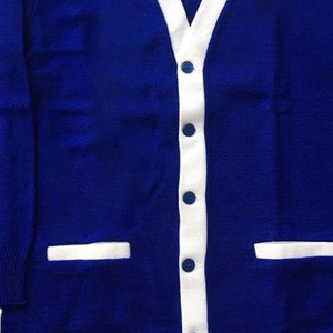 Custom University <b>Cardigan</b> <b>Women</b> Oversized Greek Life Knitted <b>Sweater</b> Collegiate Sorority Fraternity College School Wear OEM ODM - Product Image 2