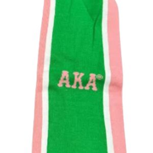 Green Pink Knit <b>Scarf</b> Women Warm Winter <b>Scarf</b> with Striped Design Soft Fashion Neck Wrap Outdoor Apparel Accessory - Product Image 5
