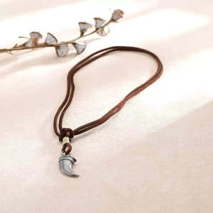 Vintage Alloy Claw Pendant <b>Necklace</b> for Men & <b>Boys</b> with Adjustable Pure Leather Cord - Product Image 4