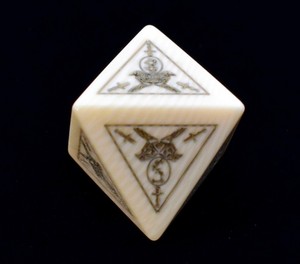 Jeu de dés en os faits à la main, cubes de jeu classiques, finition lisse, cadeau pour collectionneur, accessoires de jeu de société - Product Image 2