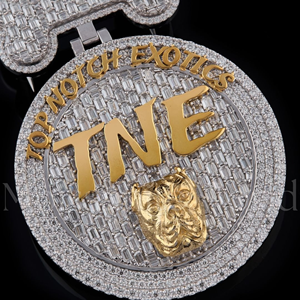 Best Selling 925 <b>Silver</b> Moissanite Diamond <b>Pendant</b> Iced Out Hip Hop Jewelry Necklace Charm Luxury Bling Gift <b>for</b> <b>Men</b> Women Sale - Product Image 1