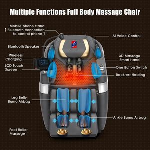 Fauteuil de massage portable en cuir PU à prix abordable, zéro gravité, 8D, pour les jambes et les pieds, avec pression des doigts sur tout le corps, machine de soins personnels et de détente - Product Image 6