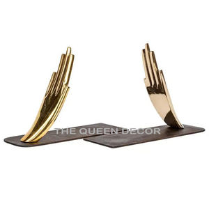 Stylish Design Premium Quality Aluminum Metal Human Shape Silver Plated Handcrafted Decorative Bookend - Product Image 3