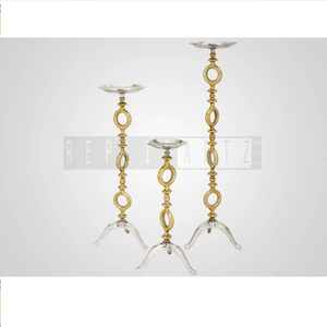 Stylish Metal Gold Silver Candle <b>Stand</b> <b>Tea</b> Light Candle Holder for Home Decoration Living Room Kitchen Table Centerpiece Wedding - Product Image 3