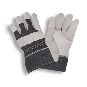 Gants de sécurité en cuir de mouton pleine fleur, résistants à l'abrasion, antidérapants, gants de travail polyvalents, avec poignet élastique - Product Image 2