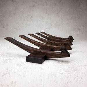 Perchero de pared creativo de madera de acacia negra con gancho para entrada, organizador de puerta, artesanía de Orion Handicraft - Product Image 6