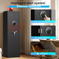 Caja Fuerte de Seguridad Metálica Vertical Alta de Fábrica, con Código Digital y Llave, Antirrobo, con Iluminación Interior