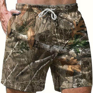 Pantalones Cortos Casuales Unisex de Lona para Hombre, con Logotipo Personalizado, Cierre con Cordón Ajustable, Resistentes al Viento, 100% Poliéster - Product Image 4