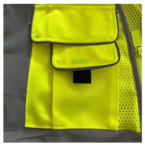 Chaleco de Seguridad Laboral de Alta Calidad para Hombre, Chaleco de Trabajo de Alta Visibilidad, Material Reflectante, Ajuste Cómodo, Confiable, a Precio de Fábrica - Product Image 6