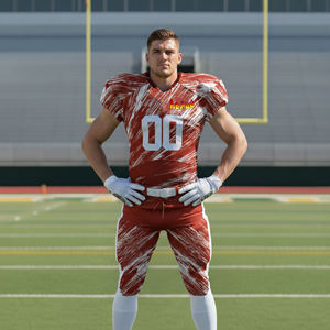 Uniforme de football américain personnalisé de qualité supérieure, imprimé, 100 % polyester, tenue d'équipe anti- - Product Image 4