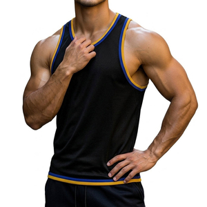 Débardeur de sport personnalisé pour hommes, séchage rapide, respirant, pour la musculation et le fitness, vêtements de performance athlétique - Product Image 1