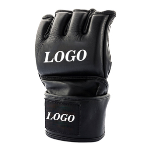 Guantes de MMA de Cuero Sintético con Soporte para Muñeca, Guantes de Entrenamiento y Sparring para Artes Marciales y Boxeo, OEM, Personalizados, Venta al Por Mayor - Product Image 3