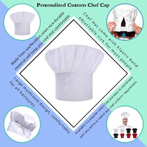 Gorro de Cocina Elástico Ajustable, Gorro de Chef Personalizado para Panaderos, para Uso Doméstico o Profesional - Product Image 6