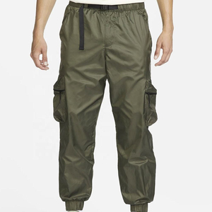 Pantalones de Lona de Alta Calidad, Antiarrugas, Cortavientos, Ligeros, con Cintura Elástica y Cordón Ajustable, para Deportes al Aire Libre - Product Image 1