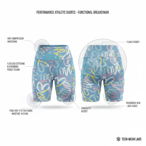 Shorts de sport personnalisés de haute qualité pour femmes, imprimés sur mesure, shorts de fitness, shorts de cyclisme, shorts d'entraînement extensibles et confortables pour la course à pied, OEM ODM - Product Image 2