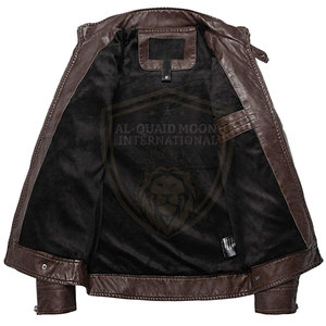 Sustainable Heavy Duty Leather <b>Winter</b> <b>Jacket</b> Waterproof Leather <b>Jacket</b> <b>Cheap</b> Price Leather <b>Jacket</b> - Product Image 2