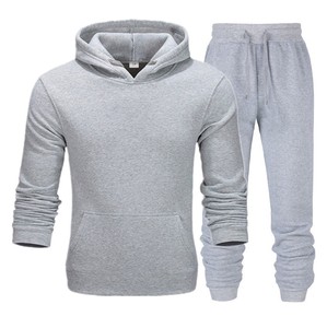Chándal Gris para Hombre, Manga Larga, Cuello Alto, Cierre de Cremallera, Bolsillos Laterales, Corte Regular, Estilo Deportivo Otoñal, 100% Poliéster - Product Image 3