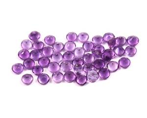 Gema suelta de amatista redonda de 2.5mm, precio de fábrica para proveedor mayorista, calidad fina para fabricación de joyas al por mayor - Product Image 3