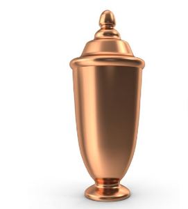 Traditional Aluminum Cremation Urn <b>Memorial</b> Jar Silver Finish Round Ashes <b>Vase</b> Custom Printing Decorative Tabletop - Product Image 3