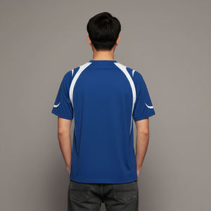 Camiseta de Hombre de Alta Calidad, Corte Cuadrado, Estilo Vintage, Dos Tonos, Estilo Urbano, Holgada, Informal, Oversize, Corta - Product Image 6