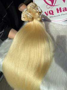 Meilleure qualité Super oeuf naturel droit vierge vietnamien trame de cheveux humains cheveux de luxe pour faire des extensions de cheveux de perruque - Product Image 2