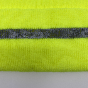 Gorro de Punto Verde Neón con Franja Reflectante, Gorro de Invierno para Hombre y Mujer para Actividades al Aire Libre - Product Image 5