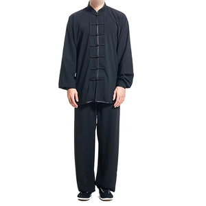 ชุดฝึกกังฟูมืออาชีพ ผ้าฝ้าย 100% ระบายอากาศได้ดี แห้งเร็ว คุณภาพสูง ชุดศิลปะการต่อสู้ พร้อมโลโก้ด้านหน้า - Product Image 5