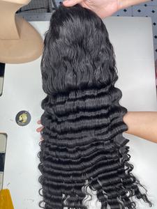 Pelucas de cabello humano vietnamita con ondas profundas, extensiones de cabello humano virgen, lista de precios de fábrica al por mayor para salones de belleza, envío a todo el mundo. - Product Image 2