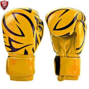 Gants de boxe en cuir SUMROOS SI multicolores avec sangle de poignet réglable, durables, protecteurs et confortables pour l'entraînement - Product Image 4