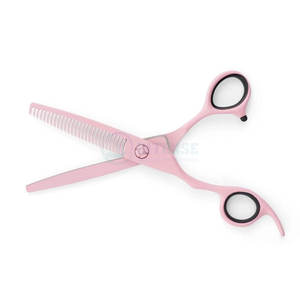 Ensemble de ciseaux de coiffure roses pour gauchers, 3 pièces, ciseaux de coupe et d'éclaircissement pour barbier, outils de qualité professionnelle en acier inoxydable - Product Image 6