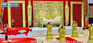 Sri Lankan Cultural Wedding <b>Stage</b> Decoration Panels & <b>Props</b> South Indian Wedding <b>Stage</b> for ReceptionWedding Theme Wedding <b>Stage</b> - Product Image 6