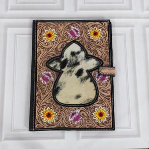 New Custom Top Quality Genuine Leather Business Planner <b>Portfolio</b> Cowhide File <b>Folder</b> Document <b>Folder</b> Binder With Card Holder - Product Image 1