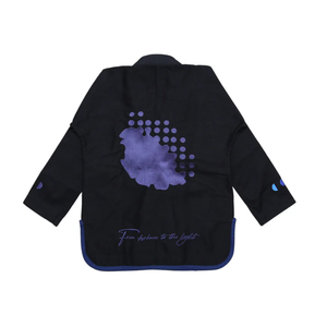 Kimono BJJ pour filles et enfants, 100% coton, Gi de Jiu-Jitsu brésilien respirant, coupe ample, uniforme d'arts martiaux, haut d'entraînement 300g, logo frontal - Product Image 2