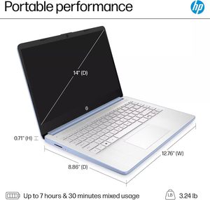 H/ P 14" Laptop 2025 Business Student Slim <b>Computer</b>, Lifetime MS <b>Office</b>, Copilot AI, Quad-Core Intel CPU, 16GB RAM, 628GB - Product Image 3