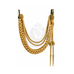 Aiguillettes élégantes avec cordons d'épaule, couleurs personnalisées et détails décoratifs pour vêtements formels et professionnels - Product Image 3