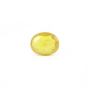 Loose 3.4 Carat Yellow Sapphire Gemstone 10x12mm for Fine Jewelry - Product Image 2