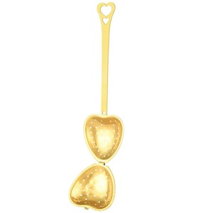 Infusor de Té de Hojas Sueltas de Latón Dorado con Asas Largas para un Mejor Té de Curio Craft - Product Image 3