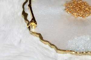 Excellent Quality Art Deco Epoxy Resin Tray Home Kitchen <b>Table</b> Top <b>Accessories</b> Custom Size Handmade Good Polished Wedding - Product Image 3