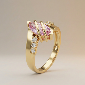 Bague de classement classique personnalisée gravée pour femme, en laiton plaqué argent et or, pour cérémonie de remise des diplômes universitaires et commémoration - Product Image 2